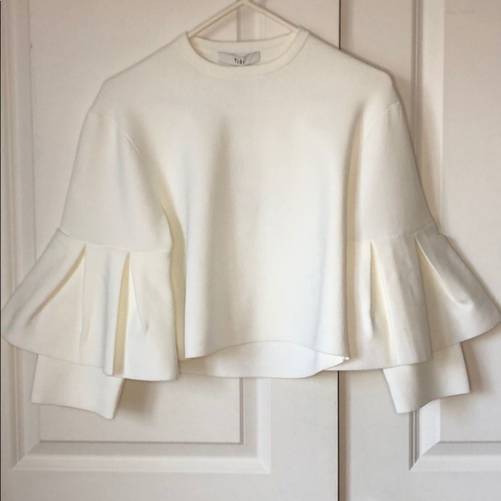 Tibi bell sleeved blouse